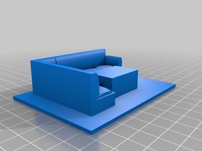 living room model (done on tinkercad)