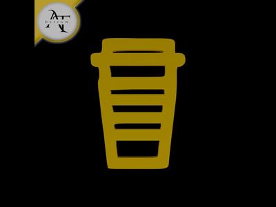 Simple Coffee Cup Symbol - 2D Art