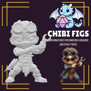 Chibi Artificer Adventurer Miniature