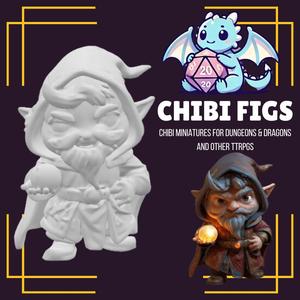 Chibi Gnome Wizard Miniature