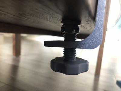 Stamp and Platform resized to fit a 15mm space left on C-Clamp (Designed by Wilco)