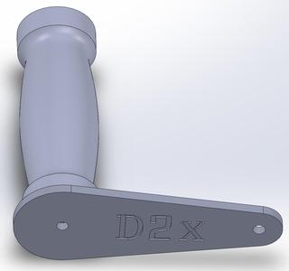 Ergonomic handle for d2x