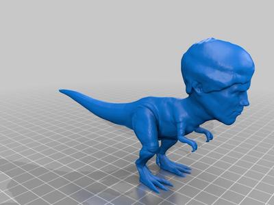 Trex with Benedict Cumberbatch's head Remix