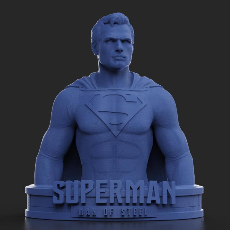 SuperMan Bust 3D printable