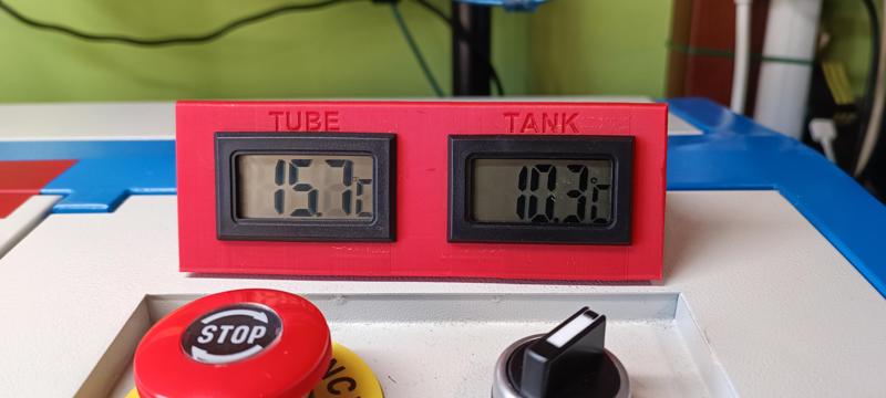 K40 dual thermometer holder with magnets