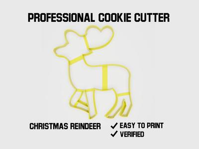 Reindeer cute Cookie cutter