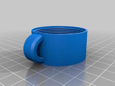 Dog poop bag holder with thicker ring
