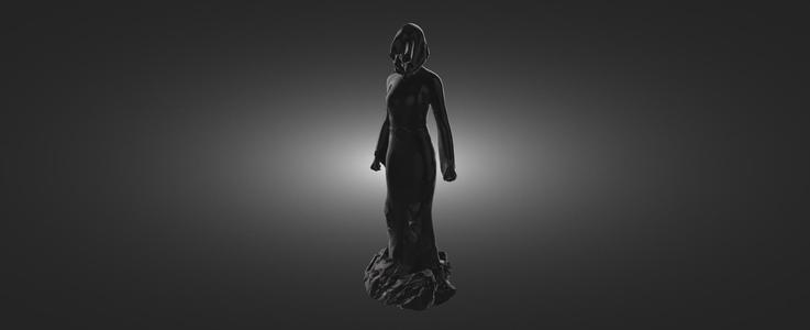 Figurine of a mysterious woman