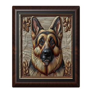 Dog German Shepherd animal wall art relief wall decor