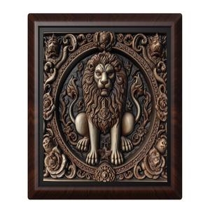 lion animal wall art relief wall decor