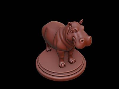 Hippopotamus Animal Figure Printable