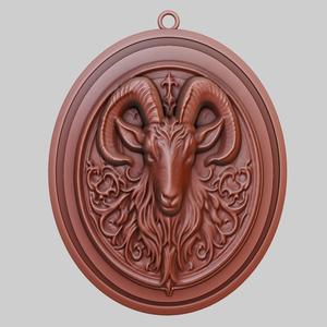 Goat Animal Pendant Goat Animal Necklace for CNC Router Laser & 3D Printer