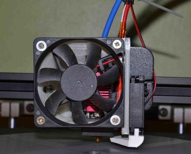 Ender Extruder Cooling Fan conversion to 60 x 60 x 10 Fan.