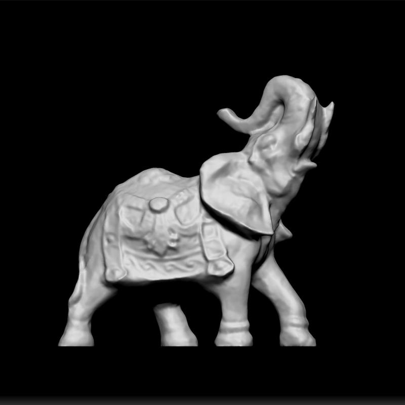 Elephant Decoration Sculpture - Majestic Animal Figurine - Wildlife Inspired Art - Elegant Home Decor Piece - 3D Print Model