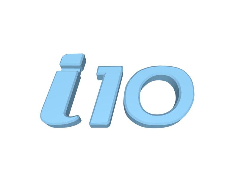 Hyundai i10 3D Printable Emblem - Customized automotive logo - Decorative car badge - Compatible spare part for tuning and restoration