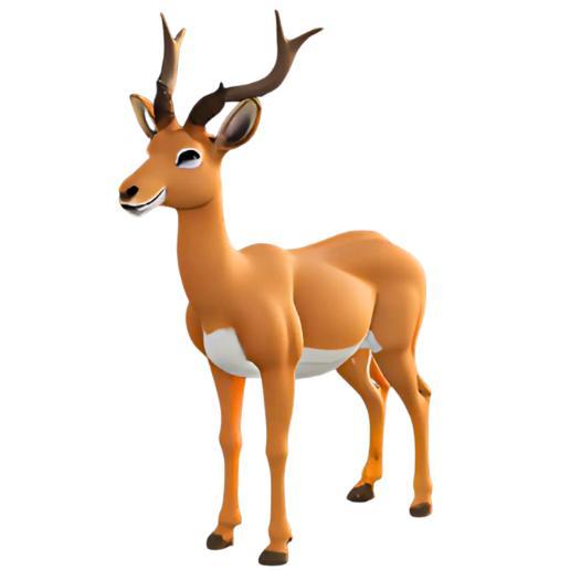 Cute Cartoon Deer