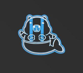 Capibara Mermaid , Cookie Cutter
