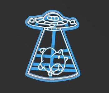 Capybara alien abduction