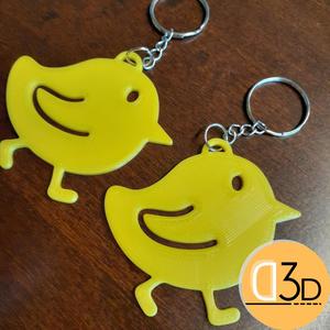 Chick keychain