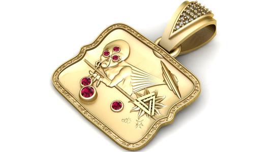 MEN REAST PENDANT   3d printable model