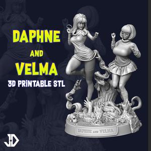 Classic Daphne and Velma - 3D Printable STL