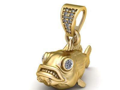 FISH PENDANT 3D PRINTABLE MODEL