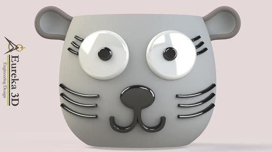 Cute cat Pot