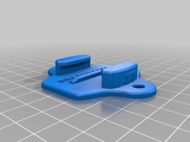 GoPro Hero flat fast attach mount for screwing V 1.1. - Ideal for Mendel Max