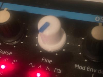 Replacement knob for Novation Bass Station II pot
