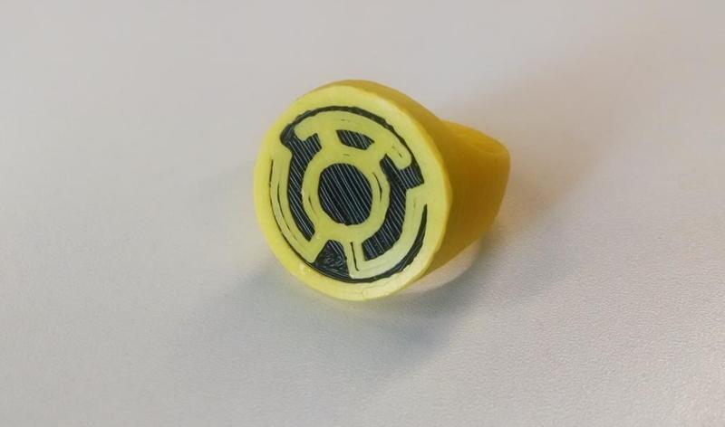 Yellow Lantern Ring for Dual Extrusion