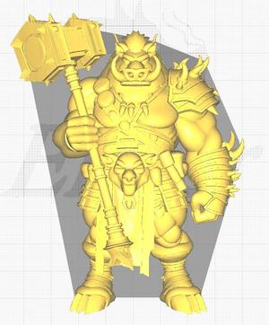 3D Model of Boar Man