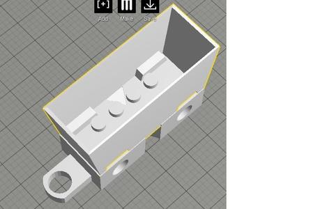 Lego Like Toy train snap cart wood track train cart