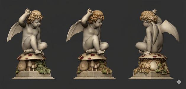 Dark Cherub on Mushroom