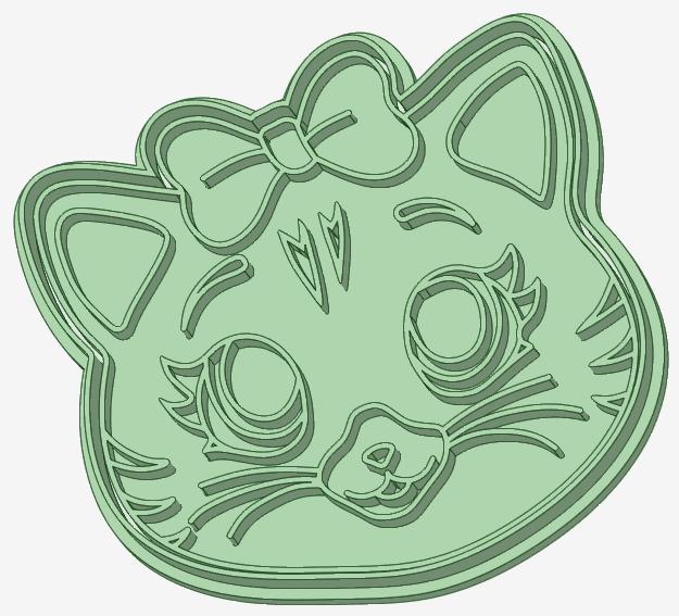 Pilou 44 cats cookie cutter