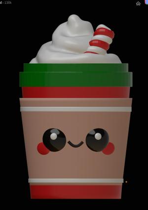 Peppy Mocha Clicky Fidget and Keychain