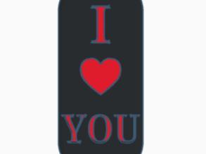 Keychain I <3 You | I love You