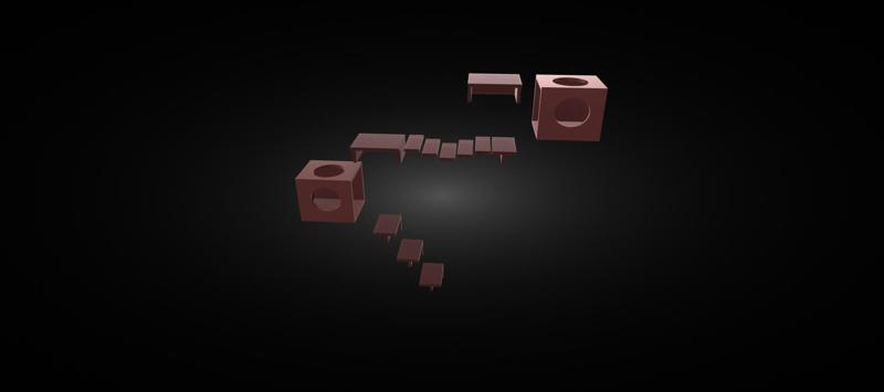 Wall mounted cat houses and ladders