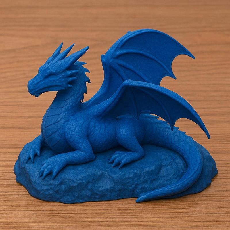 Sgaeyl Blue Dragon on Rock