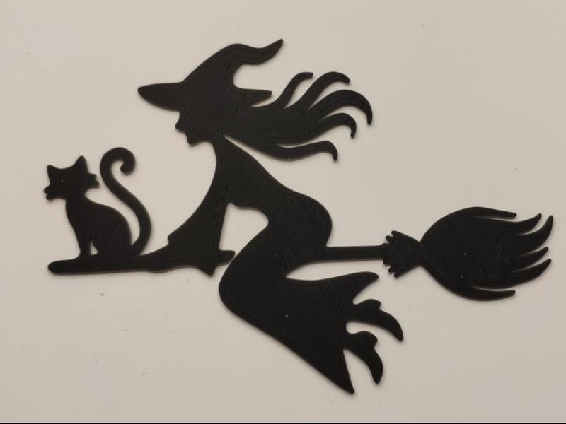 Halloween decoration - witch sticker