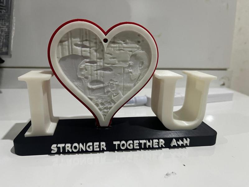 I LOVE YOU WITH PICTURE STAND 