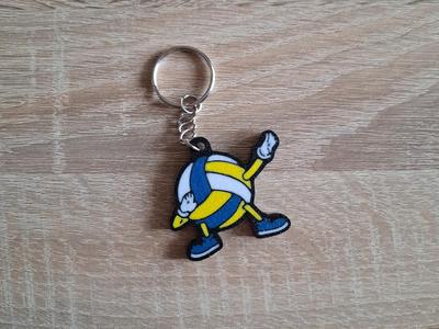 Volleyball Pendant Keychain