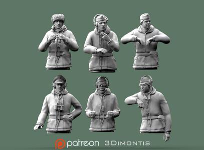 German tank crew 3D print model