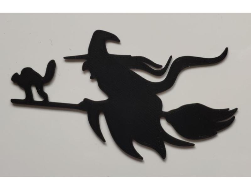 Halloween decoration - witch sticker
