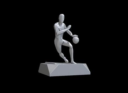 Man Playing Basketball I320 Gift Bust Figure Unique & Detailed 3D Print Model
