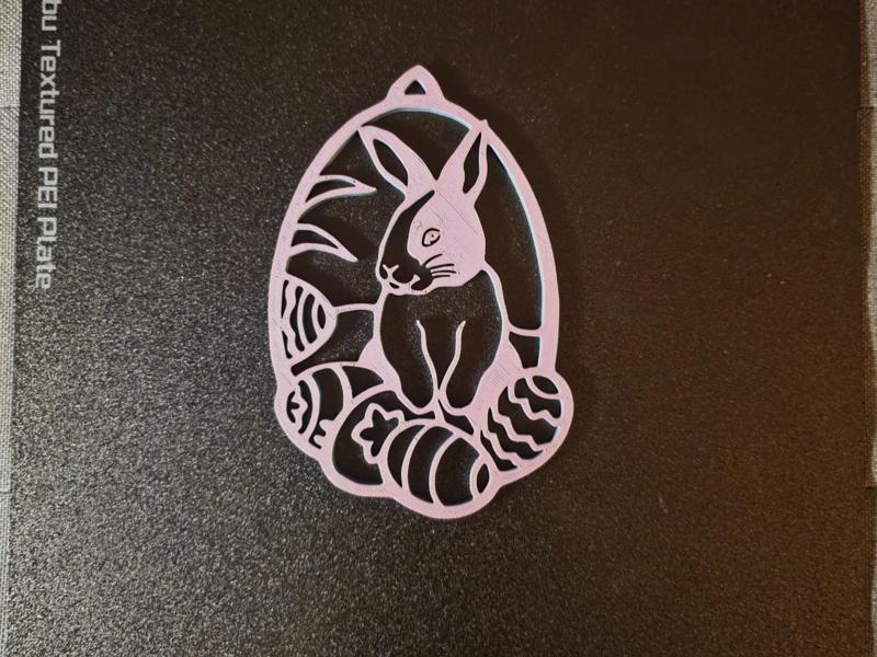 Easter Bunny in Egg Hanging Decoration