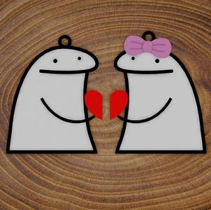 Key ring Flork Couple