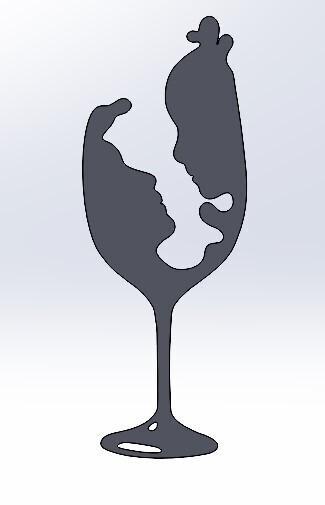 Wne couple love glasse