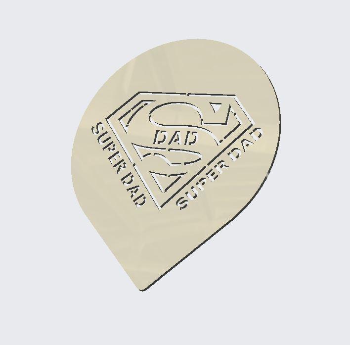 STENCIL SUPER DAD COFFEE/MILK TART