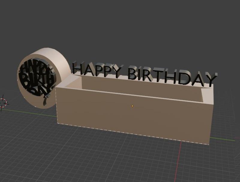 Birthday decoration set, wall decoration, box, celebration tool, stamp, pack