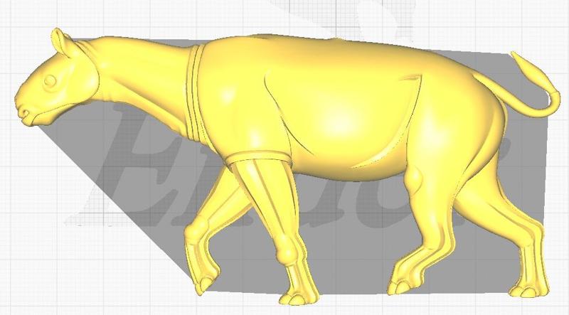 Model of Paraceratherium - The Giant Prehistoric Herbivore